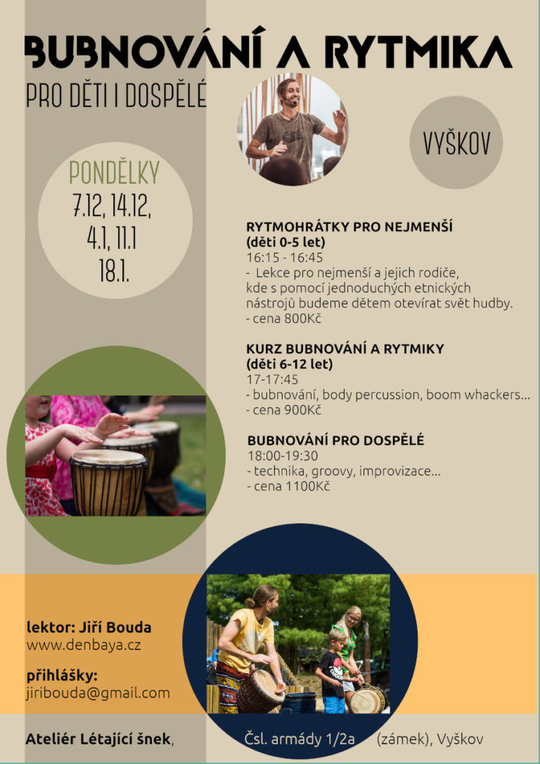 Kurzy bubnování ve Vyškově