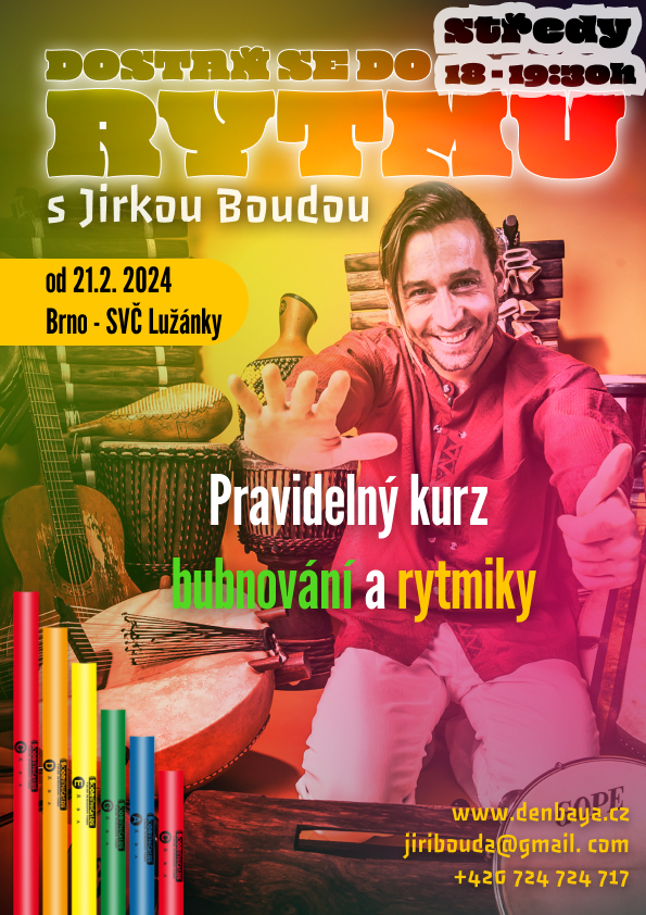 pravidelný kurz bubnování a rytmiky v Brně