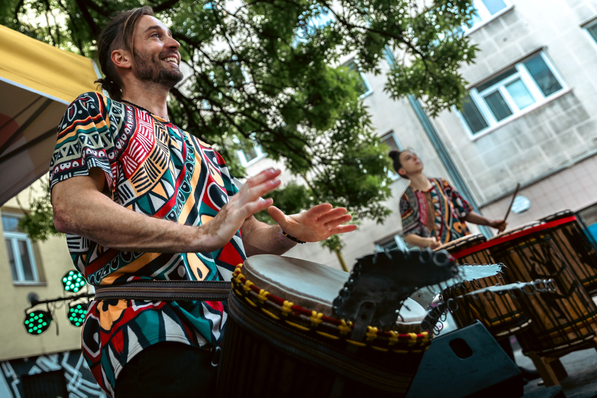 Drumming show for event